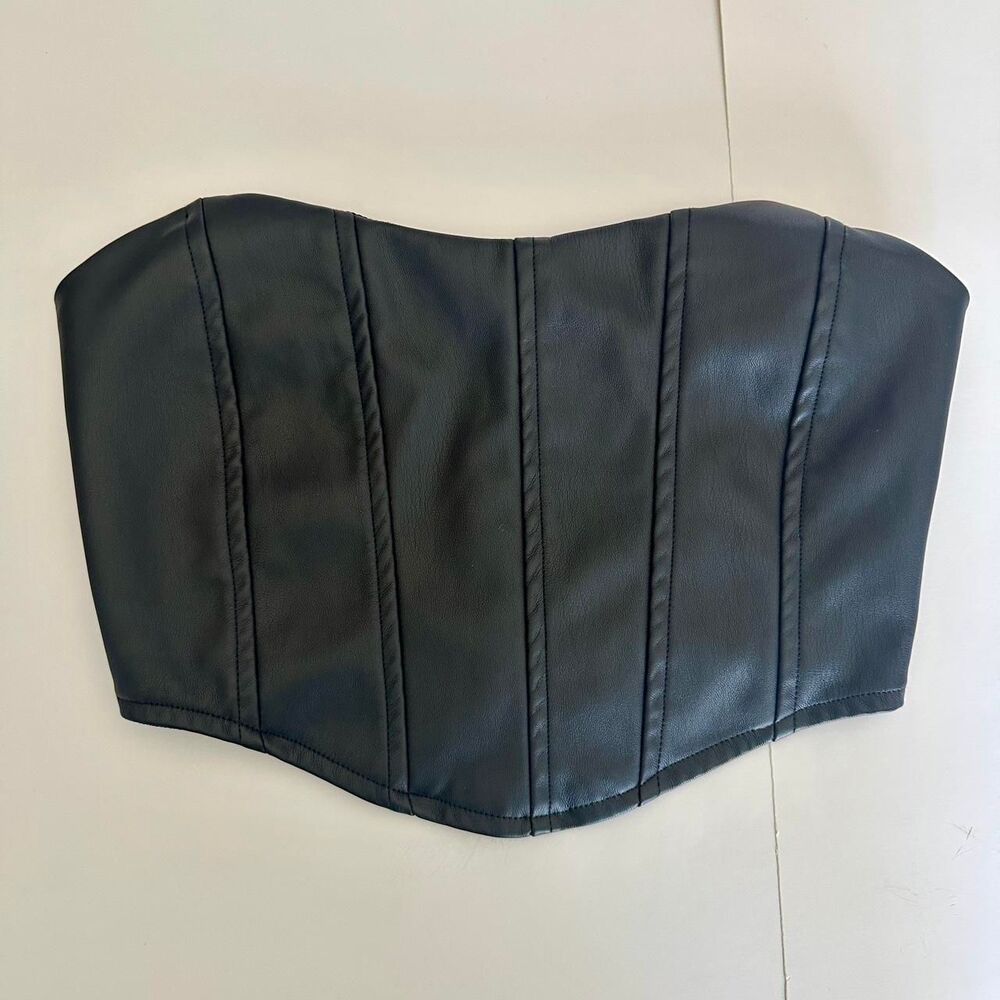 Refugee Women's Black Zip-Up Corset